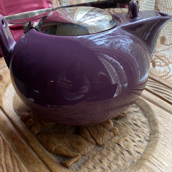 Teavana Fine Porcelain teapot , purple, retro vibes - Picture 5 of 13